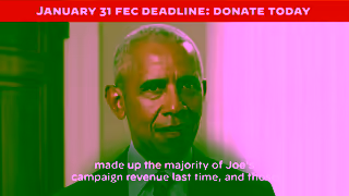 Joe Biden Obama Jan 31 FEC Banner Fundraising Ad 16x9 45s Ad Commercial Brand Imagery Photoshoot 1
