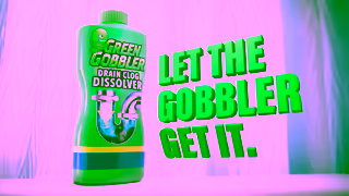 Green Gobbler Green Gobbler Clogged Bathtub Drain Let the Gobbler Get It Ad Commercial Brand Imagery Photoshoot 2