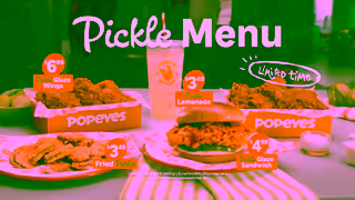 Popeyes Popeyes New Pickle Menu Ad Commercial Brand Imagery Photoshoot 2