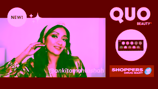 Shoppers Drug Mart Quo Beautys Holiday Sparkle Glam Look ft Ankita MehtaShah Ad Commercial Brand Imagery Photoshoot 0