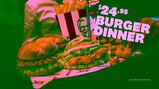 KFC KFCs 2495 Burger Dinner Ad Commercial Brand Imagery Photoshoot 0