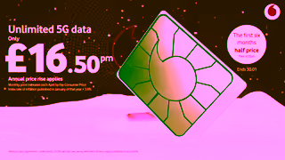Vodafone Get unlimited 5G data Winter Sale Vodafone UK Ad Commercial Brand Imagery Photoshoot 1