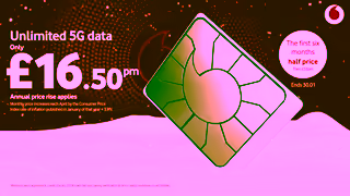 Vodafone Get unlimited 5G data Winter Sale Vodafone UK Ad Commercial Brand Imagery Photoshoot 2