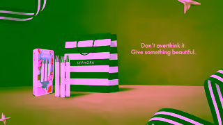 Sephora Dont overthink it Discover the perfect gift for anyone this holiday season at Sephora Ad Commercial Brand Imagery Photoshoot 2