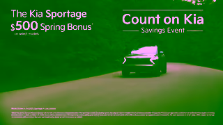 KIA The Kia Sportage Right now get a 500 Bonus during the Count on Kia Savings Event Ad Commercial Brand Imagery Photoshoot 2