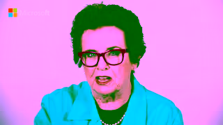 Microsoft The Billie Jean King Cup uses technology to analyze player score and ball data Ad Commercial Brand Imagery Photoshoot 2