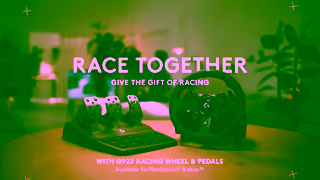Logitech Sim Racing Family Race Days Europe GIVE THE GIFT OF RACING Ad Commercial Brand Imagery Photoshoot 2