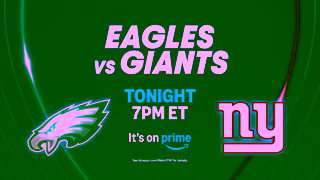 Sports on Prime Thursday Night Football Week 6 Eagles vs Giants Tonight Ad Commercial Brand Imagery Photoshoot 2