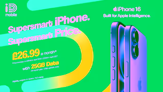 iD Mobile iD Mobile Get the supersmart iPhone 16 from just 2699 a month Ad Commercial Brand Imagery Photoshoot 1