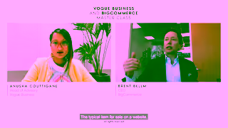 BigCommerce BigCommerce x Vogue Business Masterclass Preview Ad Commercial Brand Imagery Photoshoot 0