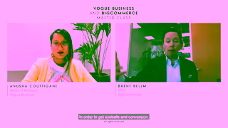 BigCommerce BigCommerce x Vogue Business Masterclass Preview Ad Commercial Brand Imagery Photoshoot 2