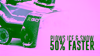 EGO Tools POWER Peak Power Snow Blower with Steel Auger SNT2112 Ad Commercial Brand Imagery Photoshoot 1