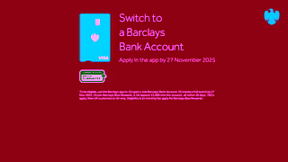 Barclays BARCLAYSCASSQ4SWITCHOFFERAS216x9PINKVARIANT2YOUTUBEmp4 Ad Commercial Brand Imagery Photoshoot 2