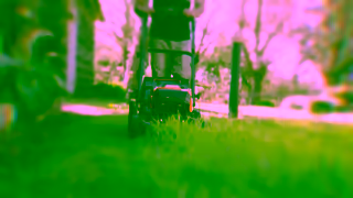 AEG Power Tools AEG 2X18V 36V 18 FUSION Lawn Mower Skin ALM18B in action Ad Commercial Brand Imagery Photoshoot 0