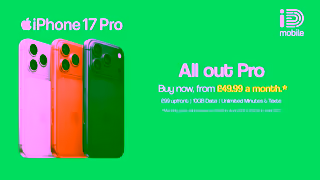 iD Mobile iD Mobile The new iPhone 17 Pro is here Ad Commercial Brand Imagery Photoshoot 0