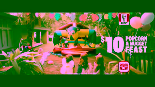 KFC KFCs 10 Popcorn Nugget Feast Ad Commercial Brand Imagery Photoshoot 1