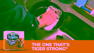 ROYALE TIGER STRONG Absorbent Even Cleans Pots Pans Ad Commercial Brand Imagery Photoshoot 1