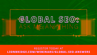 LIONBRIDGE Global SEO Ask Me Anything Webinar Ad Commercial Brand Imagery Photoshoot 0