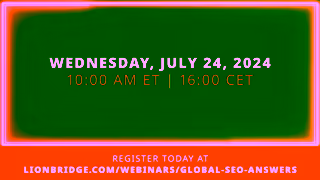 LIONBRIDGE Global SEO Ask Me Anything Webinar Ad Commercial Brand Imagery Photoshoot 1