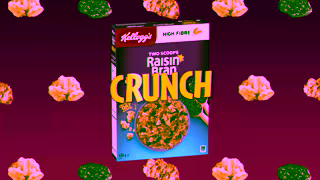 Kellogg's Kelloggs Two Scoops Raisin Bran Crunch cereal Ad Commercial Brand Imagery Photoshoot 0