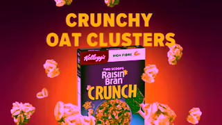 Kellogg's Kelloggs Two Scoops Raisin Bran Crunch cereal Ad Commercial Brand Imagery Photoshoot 1