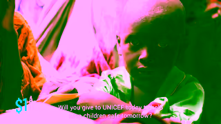 UNICEF Just 1 a day could provide lifesaving assistance to children in need Ad Commercial Brand Imagery Photoshoot 0