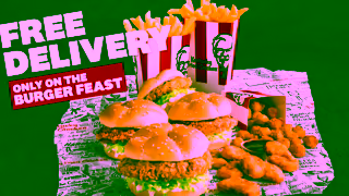 KFC KFCs Burger Feast Free Delivery on Fridays Fried Night Footy Ad Commercial Brand Imagery Photoshoot 0