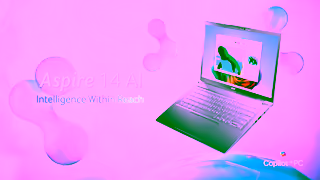 Acer The Aspire 14 AI A Copilot PC for AIassisted productivity on the go Ad Commercial Brand Imagery Photoshoot 2