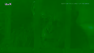 ITV Media Watch War for the Planet of the Apes now on ITVX action survival and epic battles await ITV Ad Commercial Brand Imagery Photoshoot 2