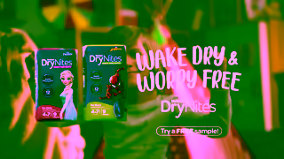 DryNites DryNites Night Time Pants Wake dry and worry free at sleepovers Ad Commercial Brand Imagery Photoshoot 2