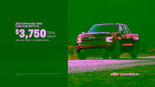 SoCal Chevy Get 19 APR financing on a 2024 Silverado 1500 for 60 months during the Red Tag Sales Event Ad Commercial Brand Imagery Photoshoot 2