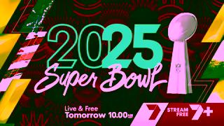 7 Network Australia Super Bowl LIX Live Free on 7plus Ad Commercial Brand Imagery Photoshoot 2