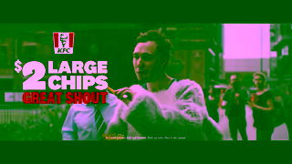 KFC KFCs 2 Large Chips Ad Commercial Brand Imagery Photoshoot 0