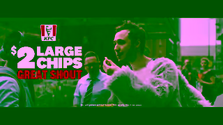 KFC KFCs 2 Large Chips Ad Commercial Brand Imagery Photoshoot 1