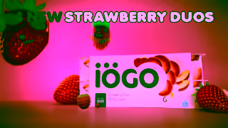 iOGO iGO Creamy Strawberry Duo Ft Raspberry Peach Vanilla and Banana Made with real fruit Ad Commercial Brand Imagery Photoshoot 0