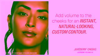 JUVEDERM Cheeks Consideration aid101741 OLV Model Video 30s MM FEMALE Ad Commercial Brand Imagery Photoshoot 0