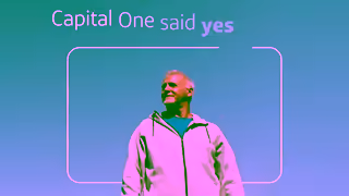 Capital One A yes from Capital One helped Jeff strengthen his credit Ad Commercial Brand Imagery Photoshoot 2