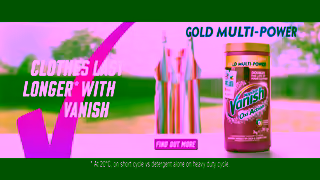 Vanish Vanish Gold Multi Power Our Best Stain Remover Even in Cold and Short Cycles Ad Commercial Brand Imagery Photoshoot 2