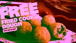 KFC KFCs Free 6pc Fried Cookie Dough Ad Commercial Brand Imagery Photoshoot 1