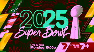 7 Network Australia Super Bowl LIX Live Free on 7plus Ad Commercial Brand Imagery Photoshoot 2
