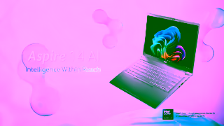 Acer The Aspire 14 AI Effortless productivity powered by Intel Core Ultra processors Ad Commercial Brand Imagery Photoshoot 2