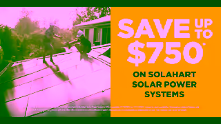 Solahart Save up to 750 on Solahart Solar Power Systems SOLA1303OP15 720p Ad Commercial Brand Imagery Photoshoot 1