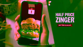 KFC KFCs Half Price Zinger Burger Ad Commercial Brand Imagery Photoshoot 0