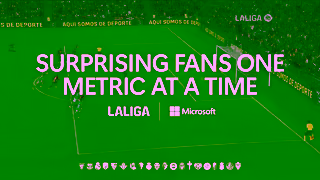 Microsoft LALIGA and Microsoft Surprising fans one metric at a time Ad Commercial Brand Imagery Photoshoot 0