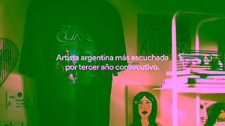 Spotify Mi2023EnSpotify Maria Becerra artista argentina ms escuchada por tercer ao consecutivo Ad Commercial Brand Imagery Photoshoot 2