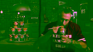 Nissin Cup Noodles Cup Noodles Stir Fry Fantasy Fumbles with George Kittle Ad Commercial Brand Imagery Photoshoot 2