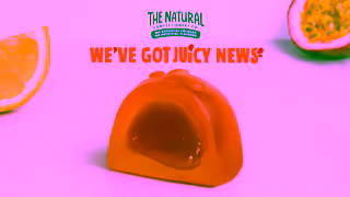 The Natural Try new Juicy Bursts Orange Passionfruit Flavoured Jellies 6 Ad Commercial Brand Imagery Photoshoot 0
