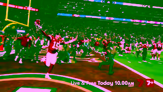 7 Network Australia Super Bowl LIX Live Free on 7plus Ad Commercial Brand Imagery Photoshoot 2