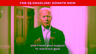 Joe Biden February EOM DTC 229 Banner 30s 16x9 Fundraising Ad Ad Commercial Brand Imagery Photoshoot 0