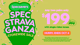 Specsavers Hurry The Specsavers Storewide Specstravaganza ends 4 Oct Ad Commercial Brand Imagery Photoshoot 2